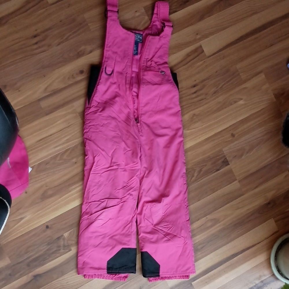 Kids Pink Snow Bib